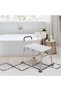 Bathtub transfer bench and shower chair with non-slip aluminum body, shower chair with padded backrest and armrests, adjustable seat height, supports up to 300 lbs - 8