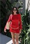 Red Mercerized Beach Dress - 2