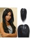 Super Light Nature Hair Toppers for Women ,Real Human Hair Pieces for Lady with Thinning ,grey Hair, Hair Patch with Bangs Clip in ,Increasing Hair volume. - 2