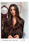 Long Wavy Brown Black Wig, Women's Middle Parting Natural Soft Synthetic Heat Resistant Hair Wig with Highlights for Wedding Cosplay Party Daily Wear (60cm,Brown Black) - 7