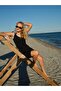 Biye detailed zero sleeve semi-closed swimsuit - 8