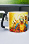 Borderlands Printed Ceramic Luxury Mug (1 Piece) Special Black Handle Wave Handle V1D