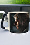 كوب سيراميك فاخر مطبوع عليه Metal Gear Solid (قطعة واحدة) بمقبض أسود خاص بمقبض مموج V2D