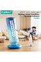 Inflatable Kids Punching Bag, Children Boxing Bag, Freestanding Punching Bag with Sturdy Base for Kids Adults, Inflatable Boxing Bag with A Pair of Children's Boxing Gloves and Air Pump, for Practice - 2