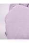 Lilac Camisole Ribbed Fabric Flexible Soft Bodysuit & Blouse Length: 120cm - 2