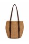 Velora Genuine Leather Detailed Soft Rope Women's Straw Sandals Shoulder Bag – Stylish and for Daily Use Tote Bag - 4