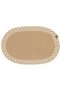 Glenn Oval Bath Mat Bohemian Hand Woven Knitted Toilet Mat Front of Sink Front of Shower Front of Door Balcony Mat - 2