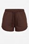 Women's Relaxed Shorts with Elastic Waist, Soft Texture, Double Pockets and Lace-Up - 2