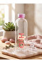 H2O Borosilicate Glass Flask 1000 ml Pink