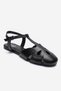 Nathalie Black Skin Genuine Leather Women's Sandals - 3