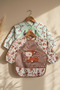 Bambino Waterproof Long Sleeve Stain-Resistant Baby Food Bib Set of 2 - Blw Compatible Forest Friends Se - 5