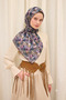 Organic Cotton Viscose Scarf Special Design Peony Flower Lightweight Stylish