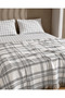 Solis |   Plaid Tasseled Double Pique Set |   4 Pieces - 2