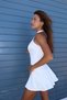 Roselenda La Belle Multi-Flounce Mini White Dress - 4