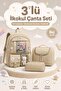 Galb Khaki Tr3 Korean Model 3-Piece Primary School Bag Set: Backpack + Lunch Box + Pen Holder School - 6
