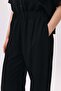 Elastic Waist Wide Leg Allerli Pants - 3