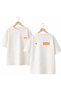 Don t Touch Back and Front Chest Printed 100% Cotton Oversize Loose Regular Fit Crew Neck T-Shirt