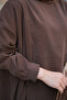 Women's Long-Sleeved Asymmetrical Cut Suit Brown - 5