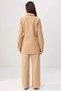 Women's Plus Size Long Sleeve Shirt Pants Set Linen Blend Plain Woven Relaxed Fit Casual - 5