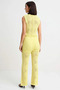 Women's Openwork Knitwear Sleeveless High-Neck Long Pants Set %100 Cotton Beach Wear Comfortable Casual Modern - 5