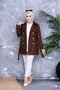 Women's Trench Coat with Belt and Button Detail, Waterproof Lining - 3