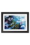Alayra Giyu Tomioka Poster Demon Slayer Anime Poster Framed Paintings with Black Frame (12inches