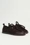 Women's Brown Suede Lace-Up Shoes - 3