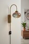 Noura Mozaik-C Colored Glass Single Antique Body Sconce with Plug - 3