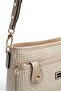 Sand - Sand Beige Houndstooth Plaid Women's Crossbody Bag Sp1160 - 6