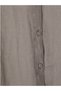 New Season Gray Oversize 100% Linen Women's Shirt Tunic - 3