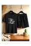 Men's T-Shirt Shorts - T-Shirt with Shorts Bottom Top Set Printed Crew Neck