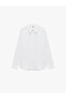 Buttoned Regular Fit Long Sleeve Classic Collar Basic Shirt