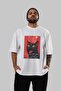 For the Love of Cats 116 Front Cat Printed White Oversize T-Shirt 100% Cotton Unisex Cat Lover Premium Design - 6