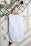 Cotton Strappy Zero Sleeve Bodysuit - 3