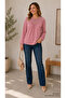 Women's Lace Collar Embroidered Comfortable Fit Long Sleeve Blouse
