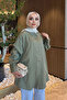 Khaki Stone Detailed Shirt - 2