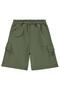 Graffiti Embroidered Capri for 10-13 Years - Khaki - 2