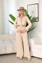Linen Set with Lace Detail - 2