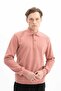 Ar-Ma Men's Polo Collar Sweatshirt Basic Without Print Without Pockets Regular Fit Carbon Brushed Thessaloniki K265646999 - 3