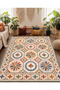 Sdt Modern Geometric Medallion Patterned Cream Woven Base Decorative Carpet Sdtt1520 - 2