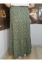 Bürümcük Fabric Bohemian, Ethnic Printed Long Skirt, Elastic Waist, 3 Layers of Ruffles Mevlana - 7