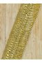 Sequin and Metalized Lurex Decorative Edge Guipure Ribbon Lace 5 cm X 1 Meter.
