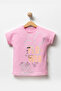 Girl's Printed Short Sleeve T-shirt - 3