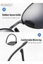 Men's Polarized Round Sunglasses UV400 Protection Sun Glasses Metal Half Frame Fashion Anti-Glare for Driving Fishing Traveling Black - 5