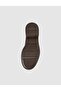 Brown Genuine Leather Thick Sole Women's Loafer Shoes - 7
