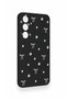 Samsung S24Fe Compatible Mini Bow Black Patterned Silicone Case - 4