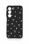 Samsung S23 Compatible Mini Bow Black Patterned Silicone Case - 2