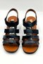 Elastic Metal Buckle Detailed Heeled Shoes Women's Sandals Black - 6