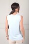 Women's V-Neck Sleeveless Lycra Blouse - 4