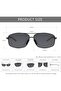 Ultra Lightweight Rectangular Polarized Sunglasses UV400 Protection - 5